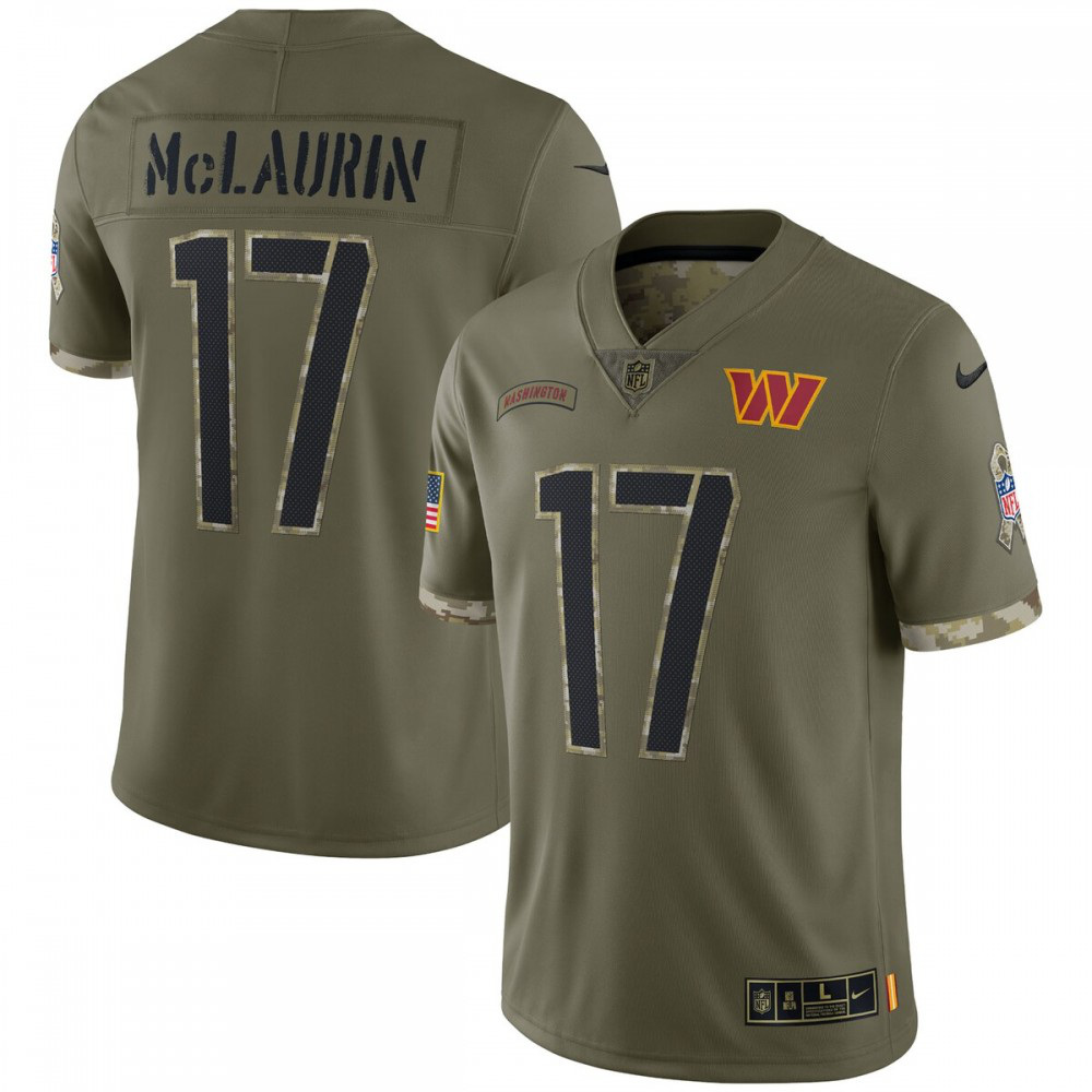 Terry McLaurin Washington Commanders Nike 2022 Salute To Service Limited Jersey - Olive-GridironStore